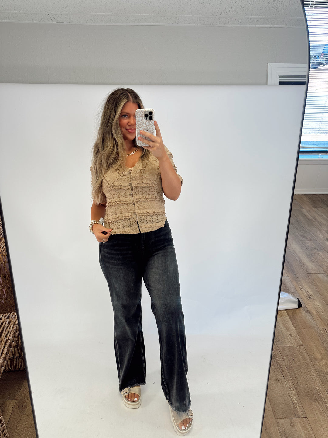 The Boheme Button Top