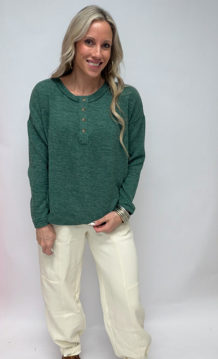 SBS Scooped Waffle Knit Top