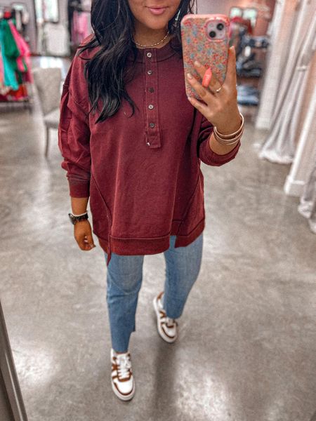 The Tommy Loose Fit Henley Pullover