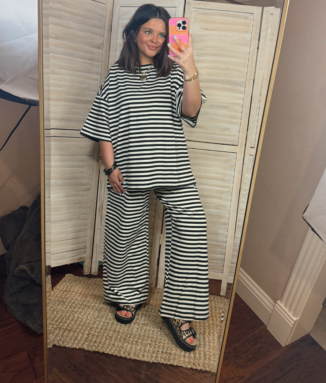 Off the Clock Stripe Set