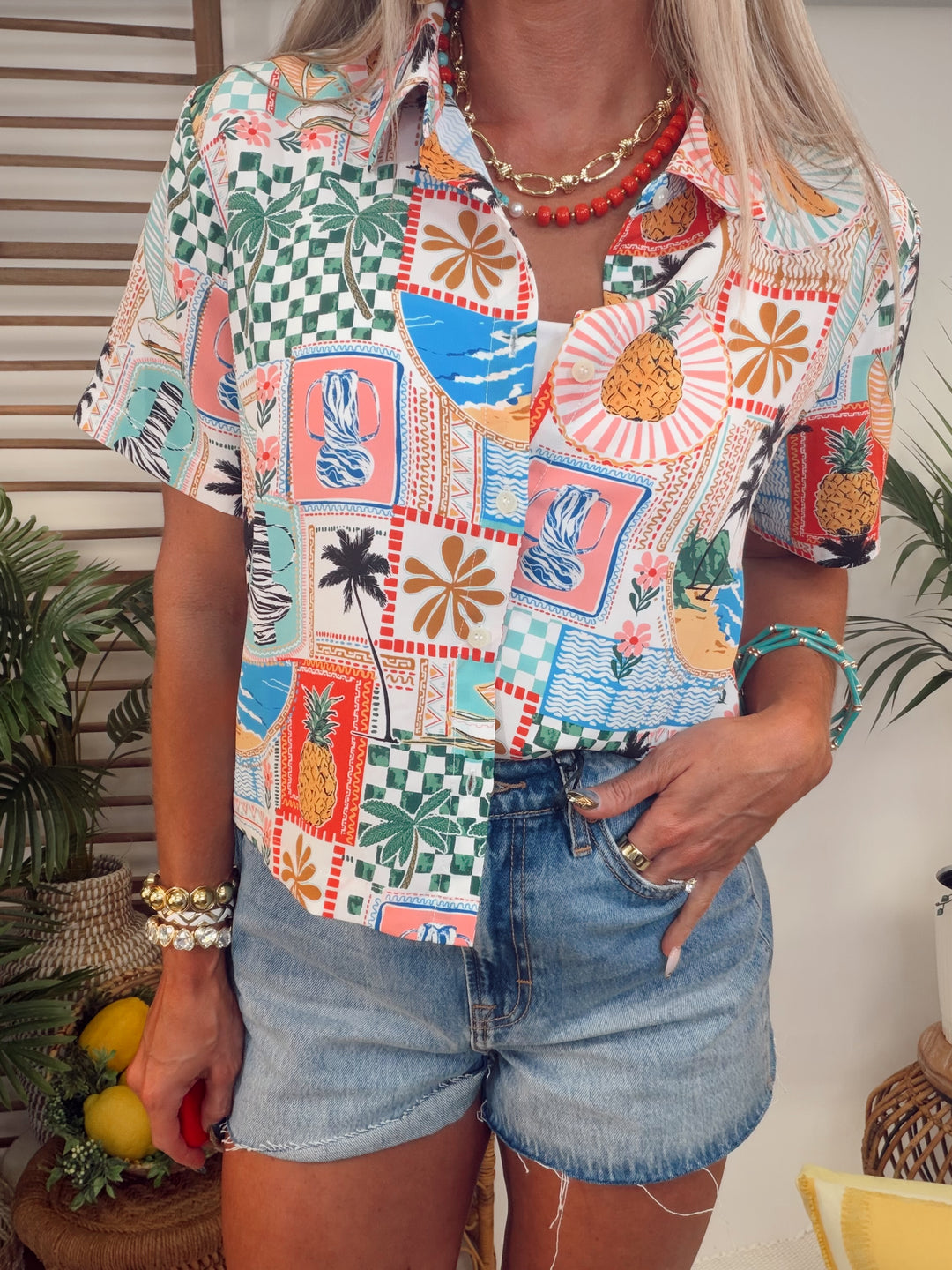 Malibu Breeze Printed Top