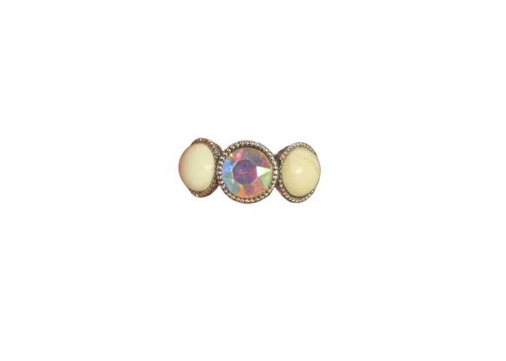 Vintage Glam Ring - Diamond/Ivory