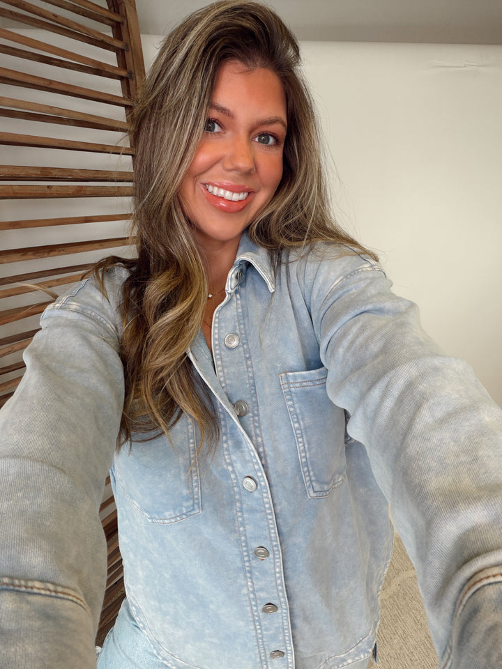 Daily Mode Button Down Shacket
