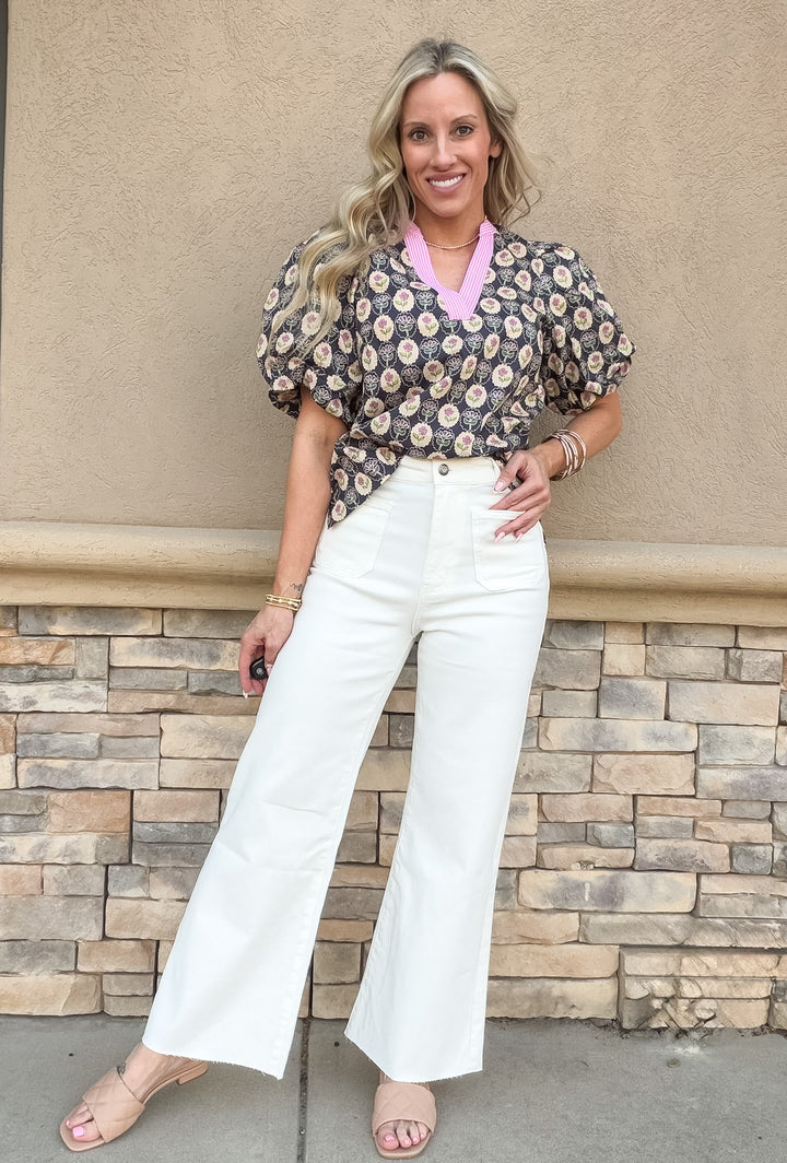 Flirt In Full Bloom Blouse