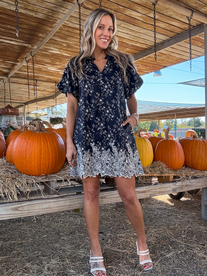 Vino Sips Printed Dress