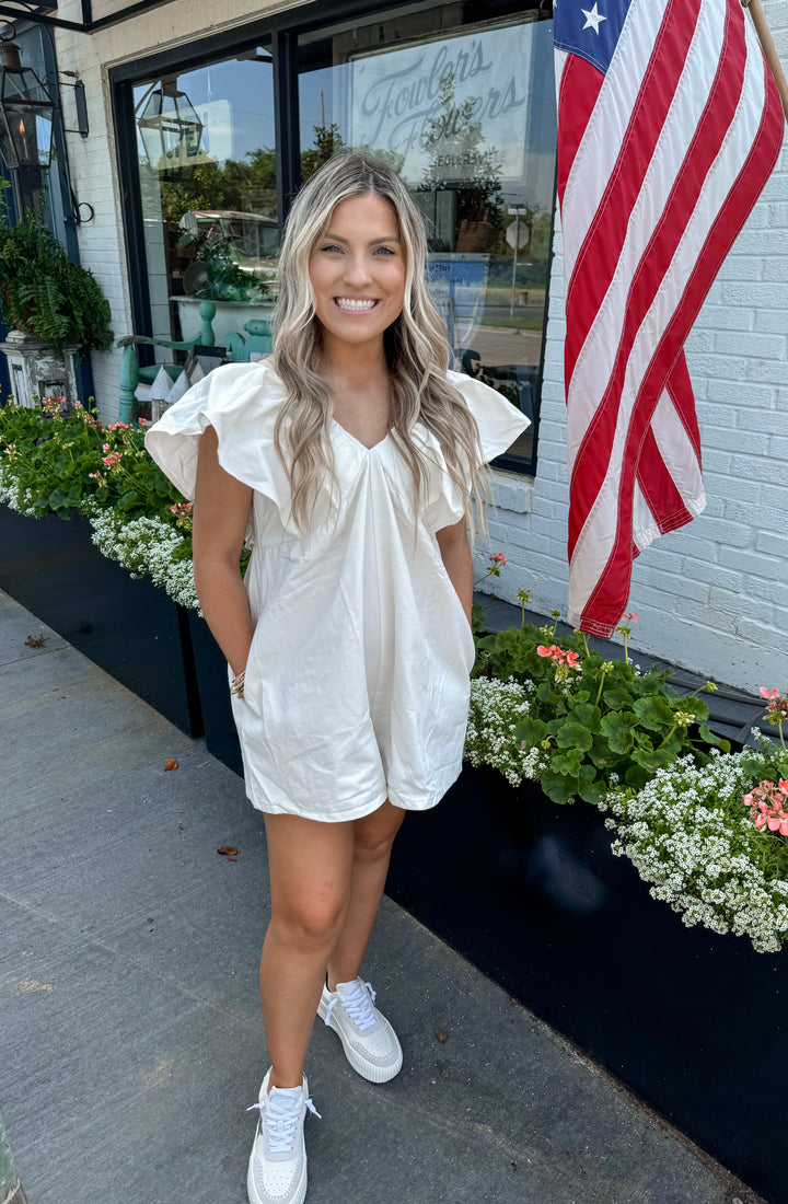 Show Out V-Neck Romper