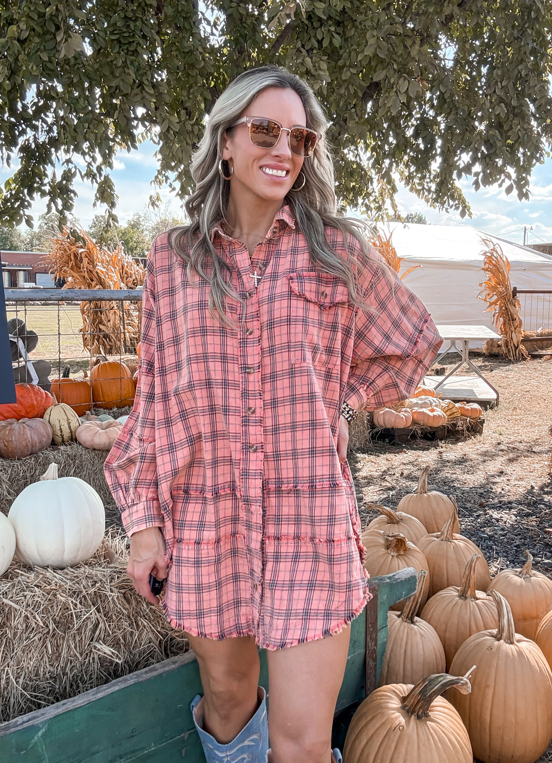 On Your Radar Plaid Top