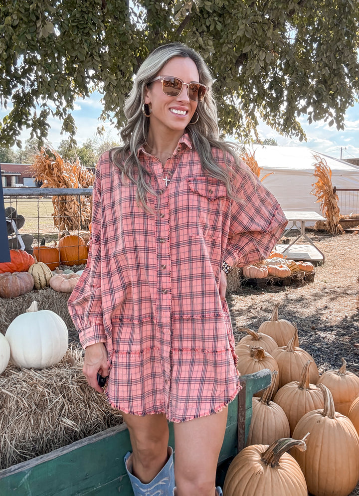 On Your Radar Plaid Top