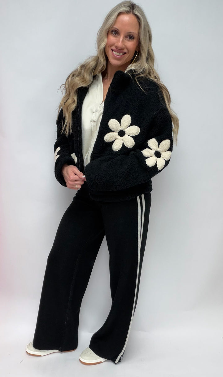 Dazed in Daisies Sherpa Jacket