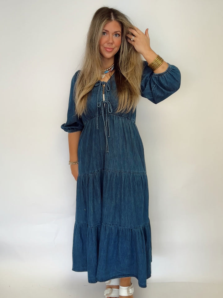 Cowboy Take Me Away Midi Dress