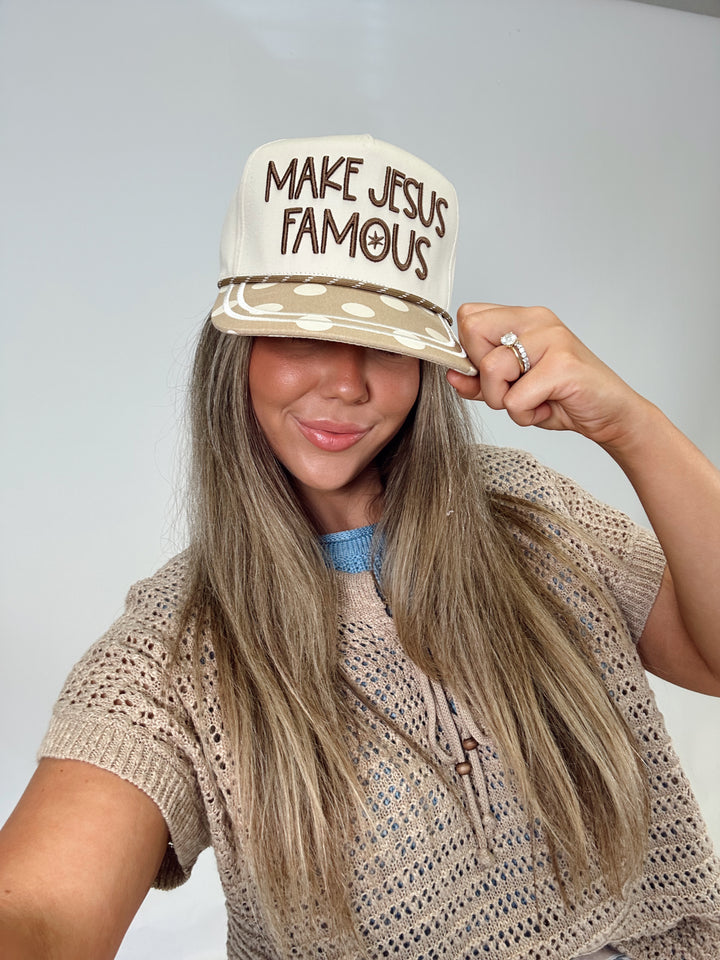Make Jesus Famous Polka Hat