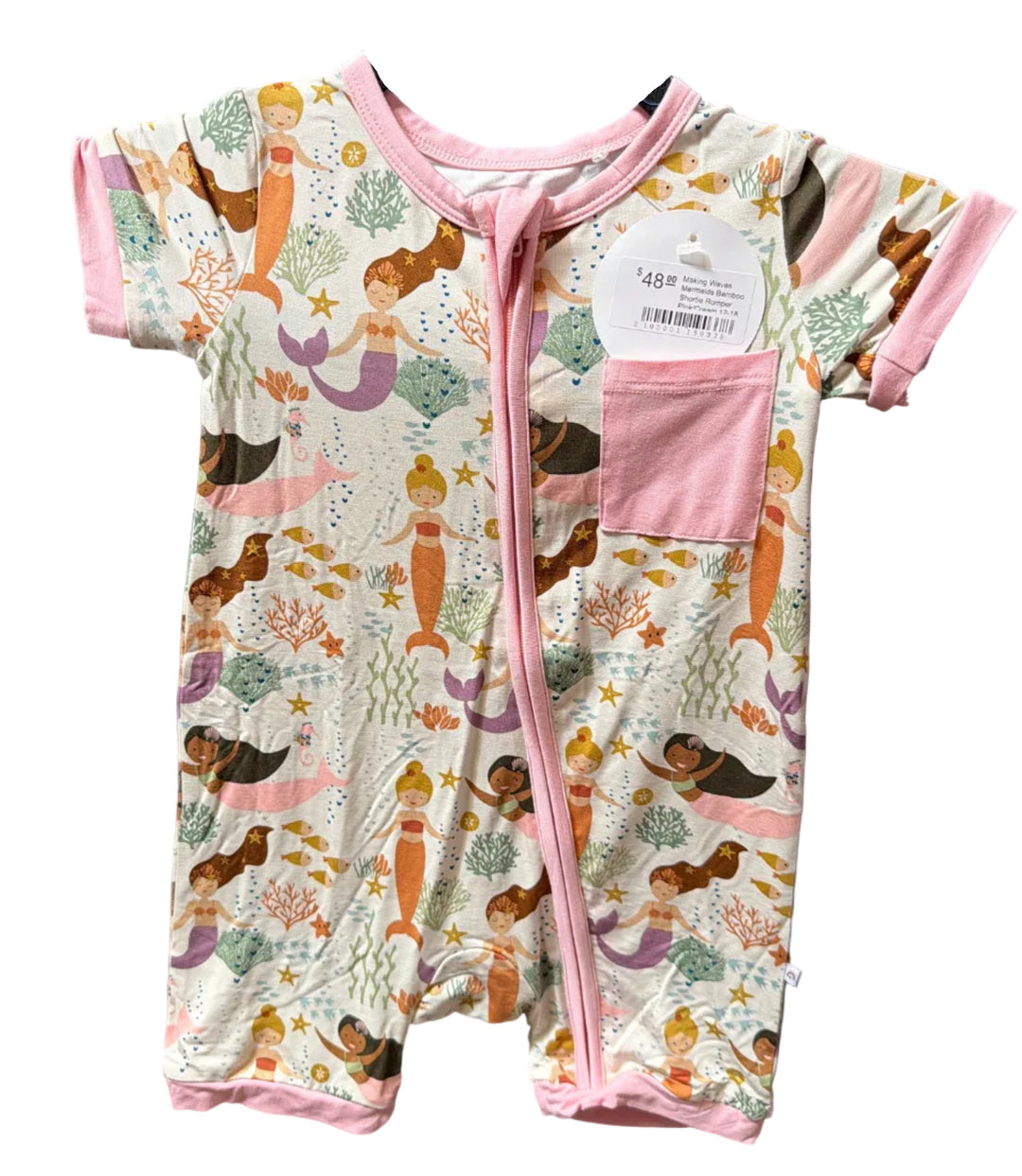Making Waves Mermaids Bamboo Shortie Romper