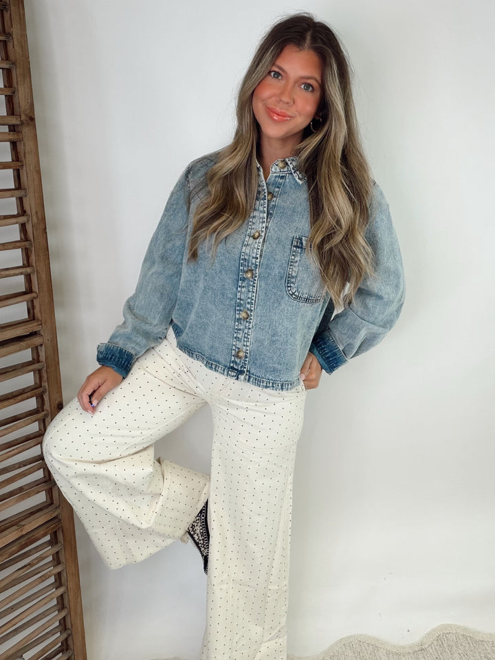 Main Character Denim Top