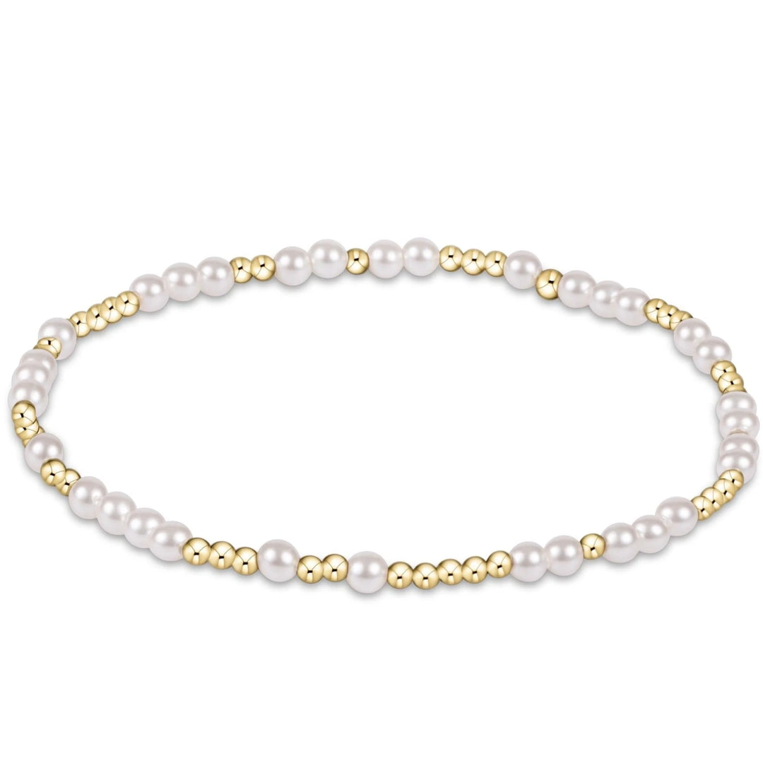 E Newton hope unwritten pearl 3mm bracelet
