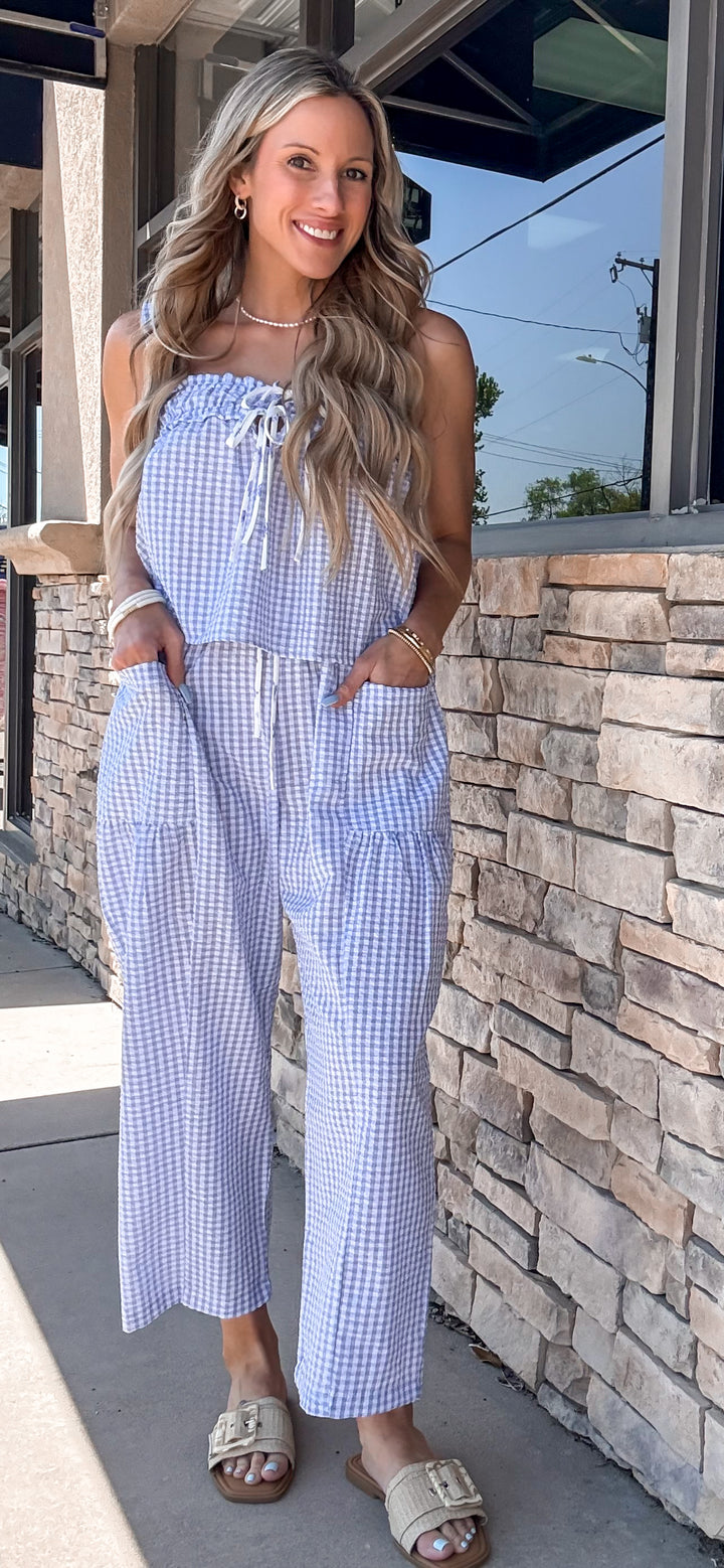 Sunday Picnic Gingham Two Piece Set
