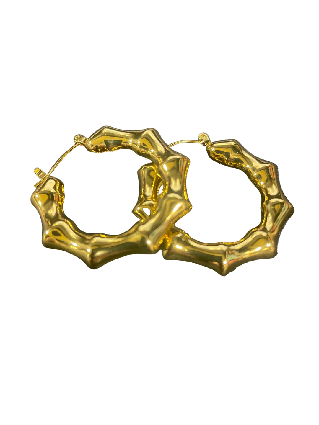 The Luxe Bamboo Hoop Earrings