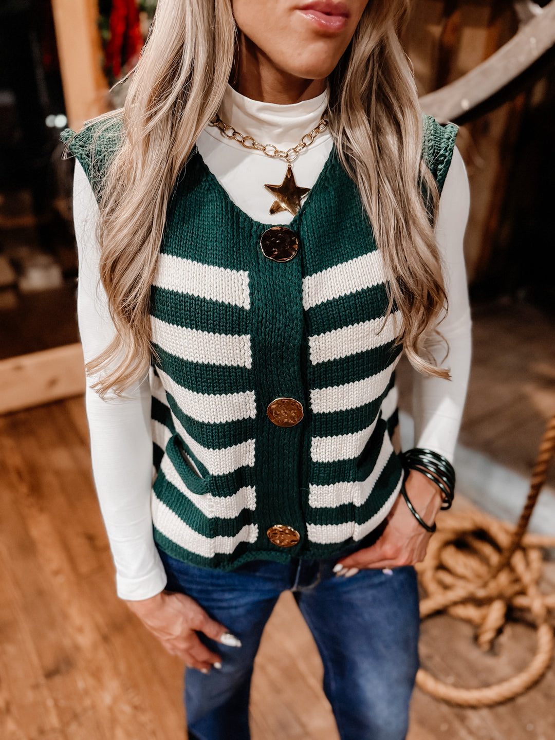 Spirit Of Love Striped Vest