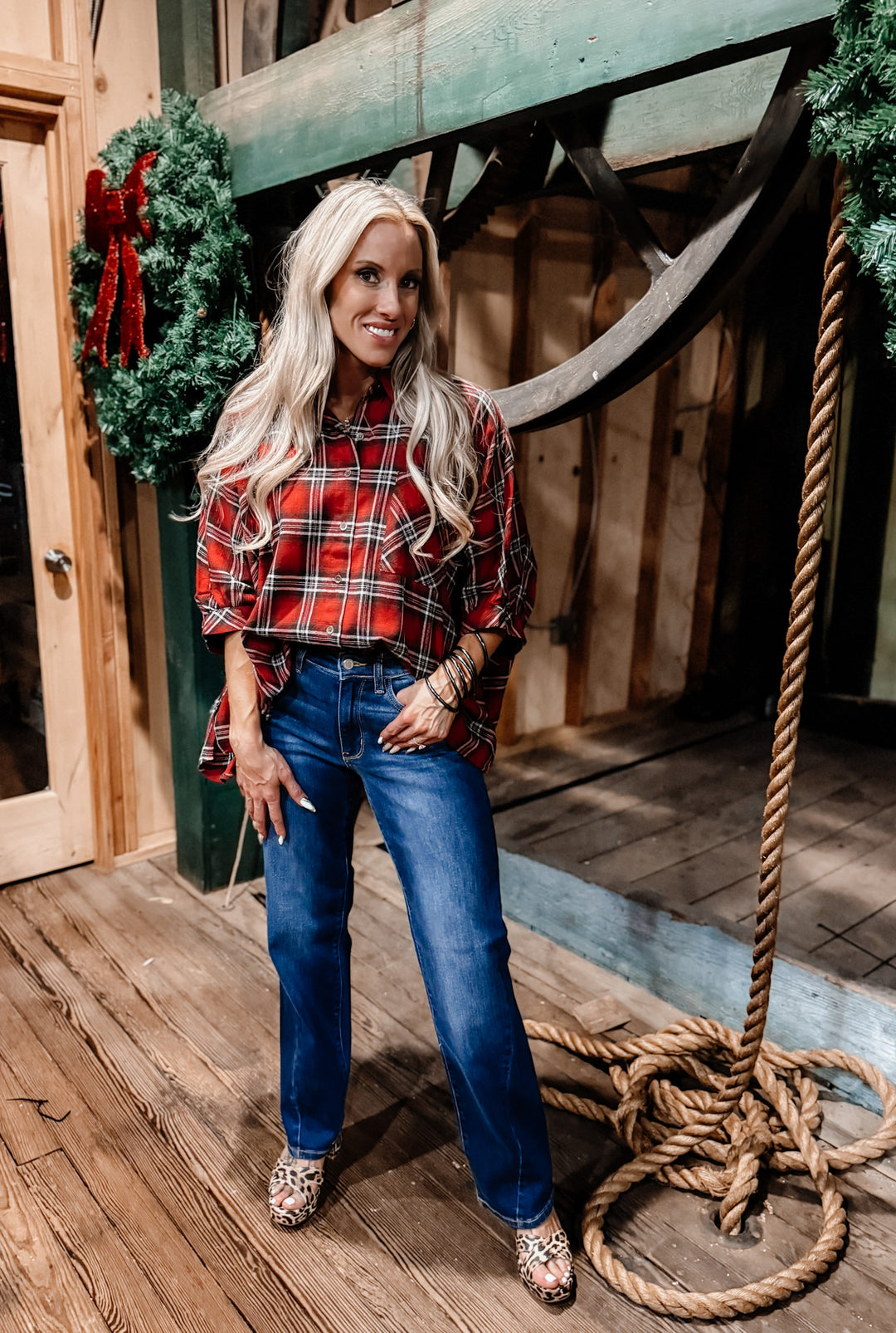 So Plaid You're Mine Top