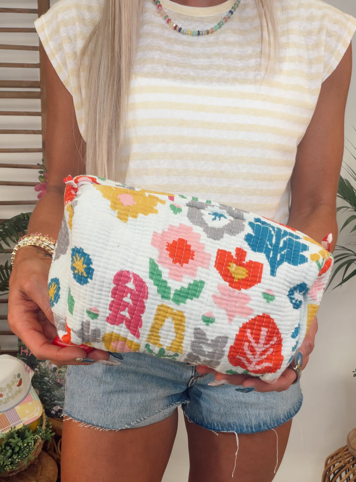 The Gypsy Studio Quilted Cosmetic Bag