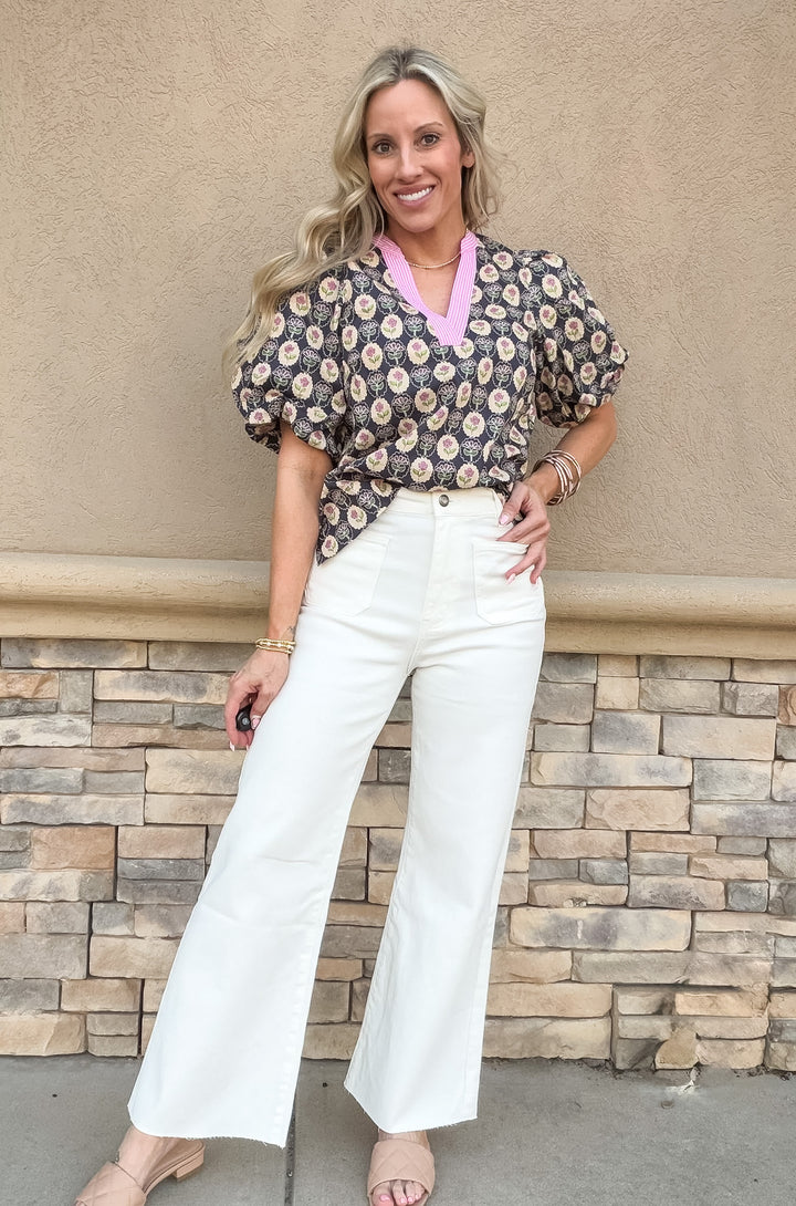 Flirt In Full Bloom Blouse