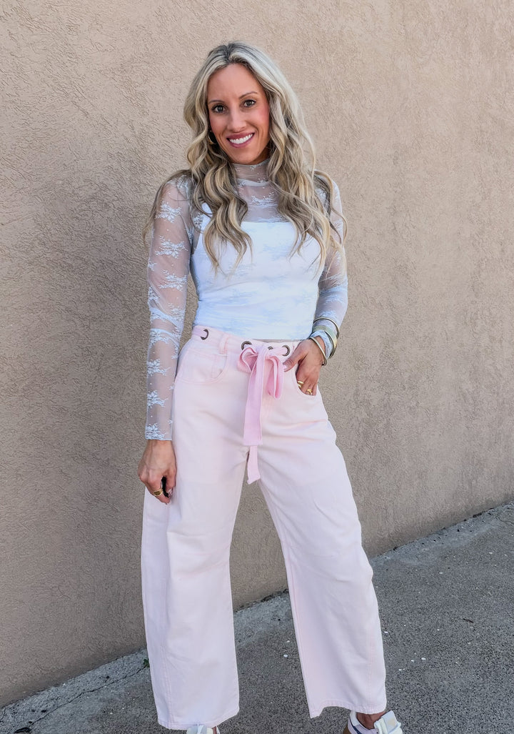 Whispered Romance Sheer Top