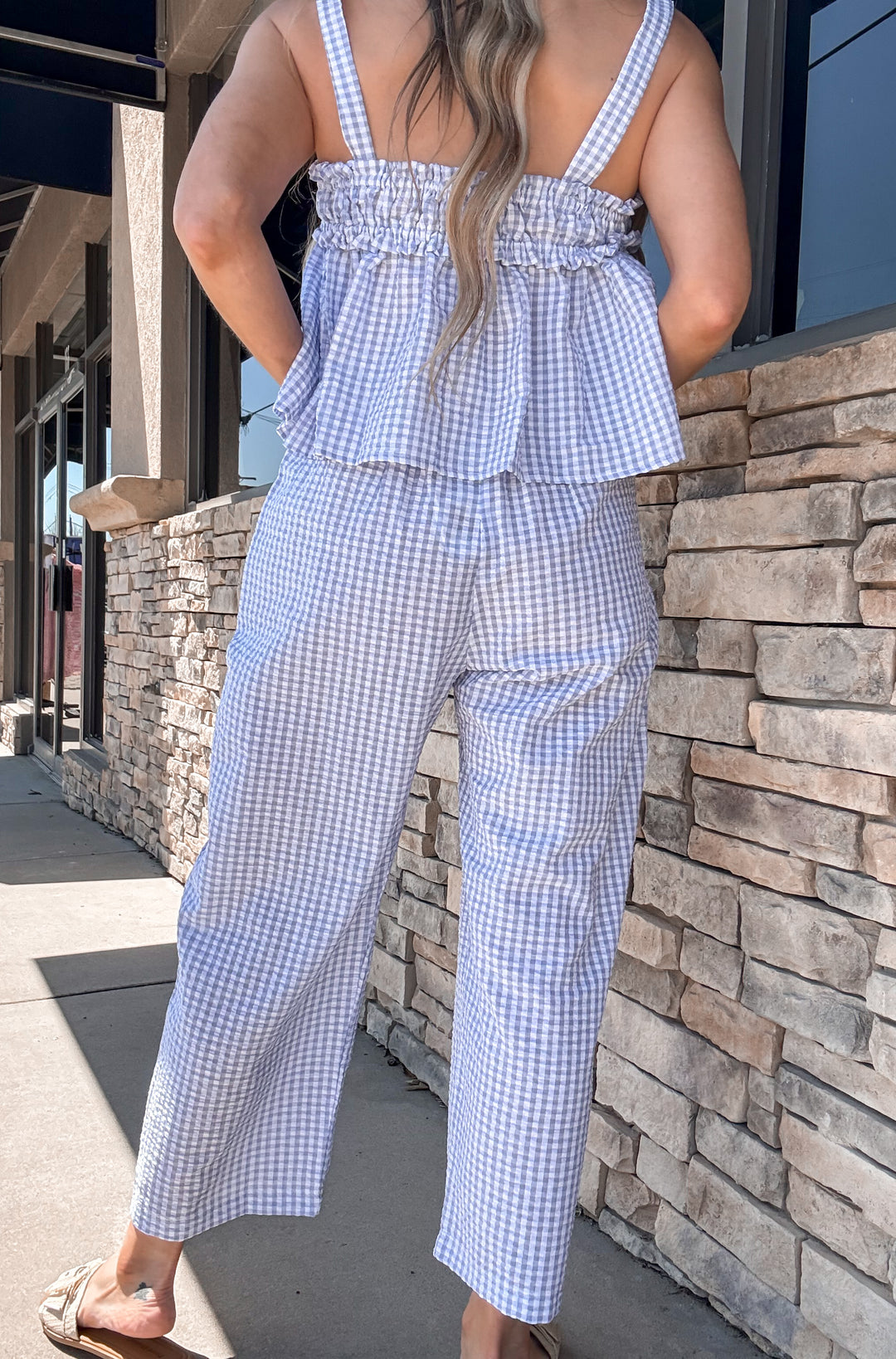 Sunday Picnic Gingham Two Piece Set
