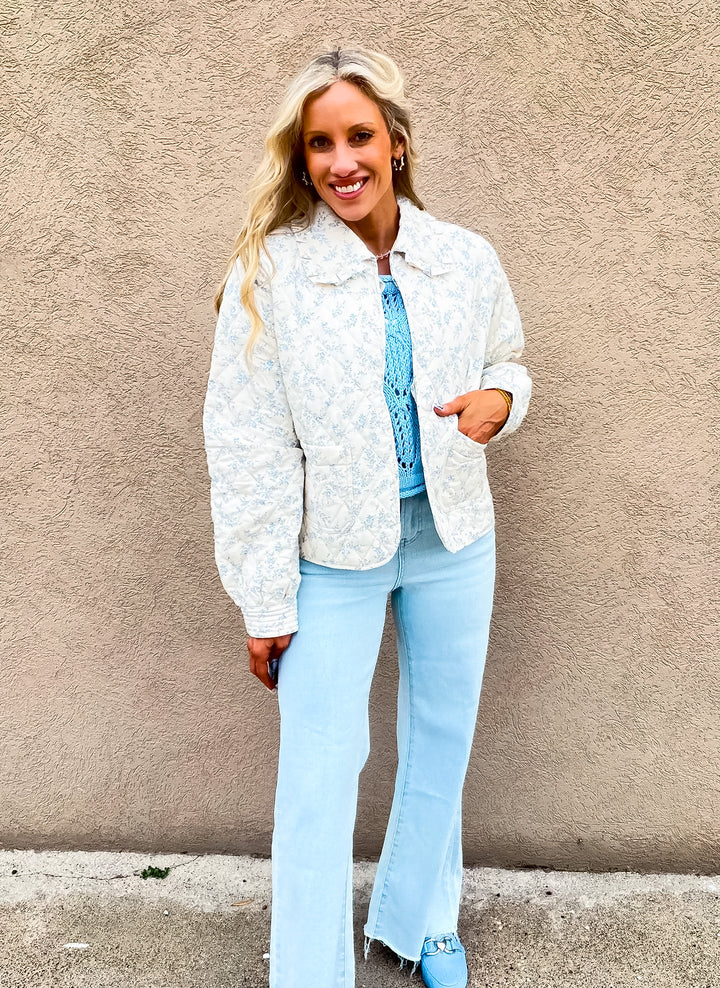 Tea Time Floral Quilted Jacket