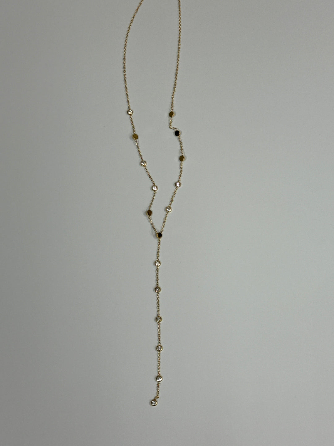 Layered Y Diamond Necklace