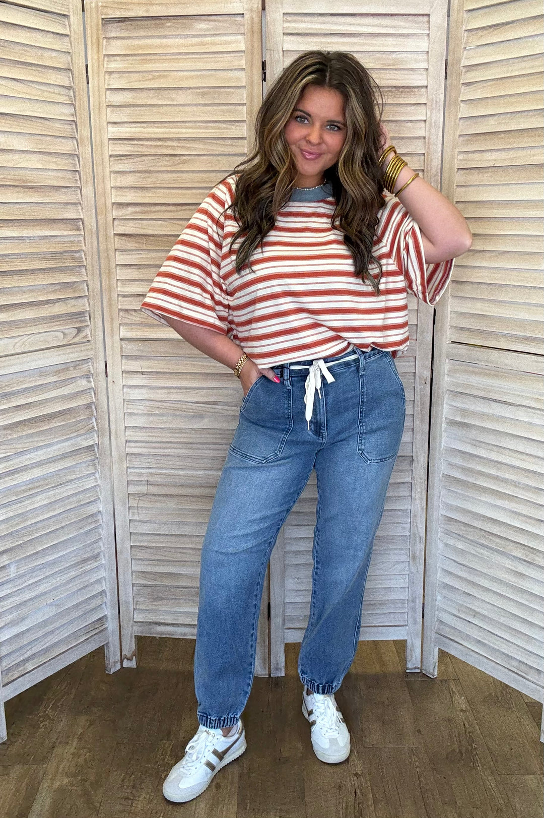 Save Your Seat Striped Top