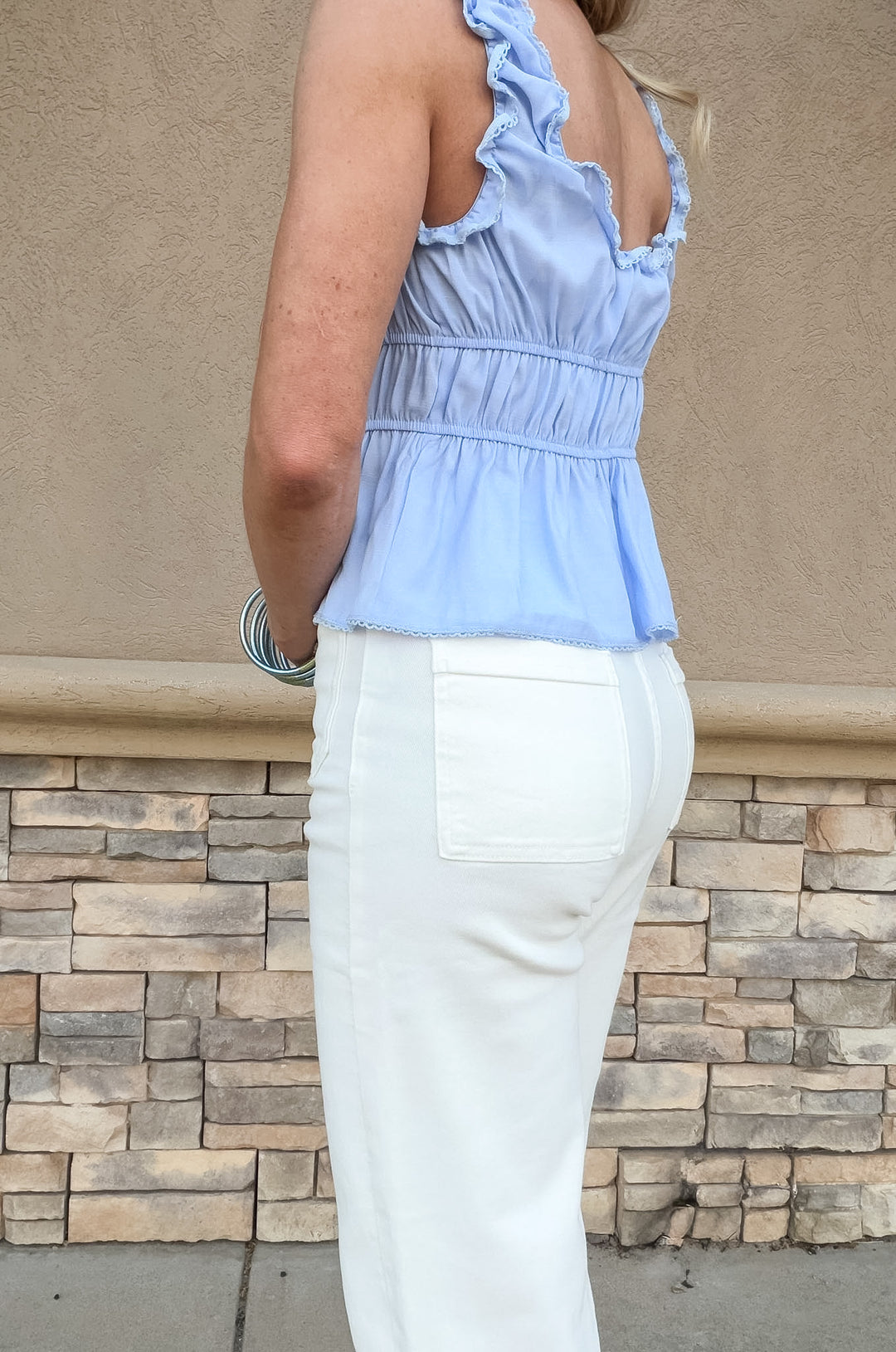 Dear Friends Ruffle Top