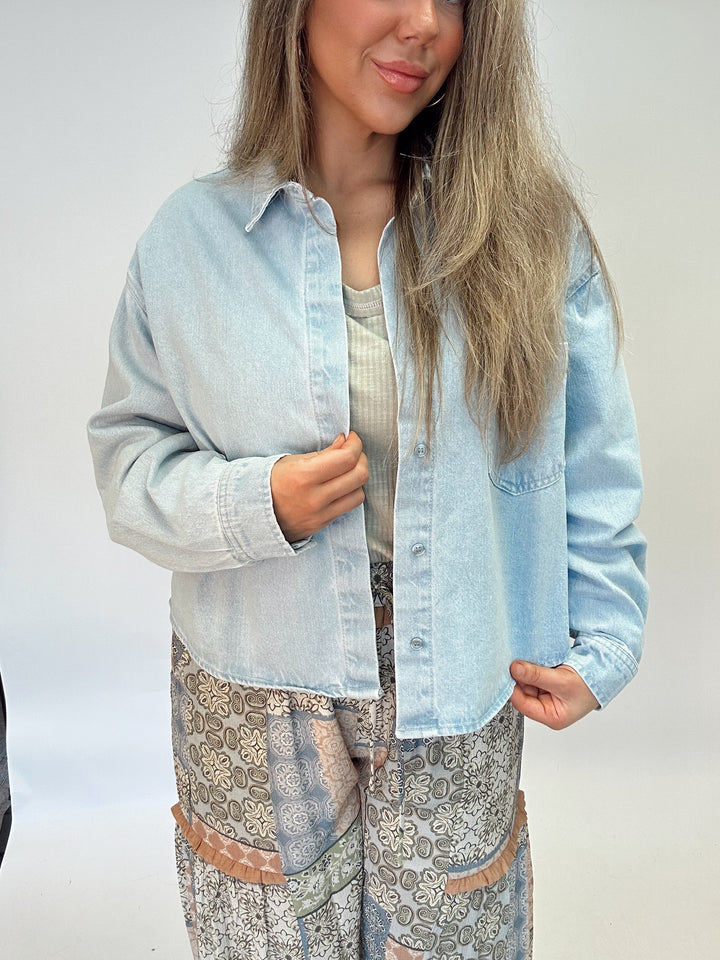 The Off Duty Denim Button Down