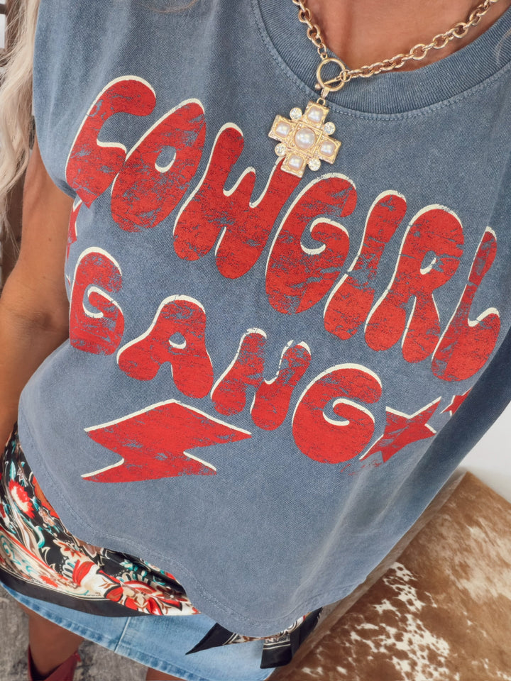 Cowgirl Gang Muscle T