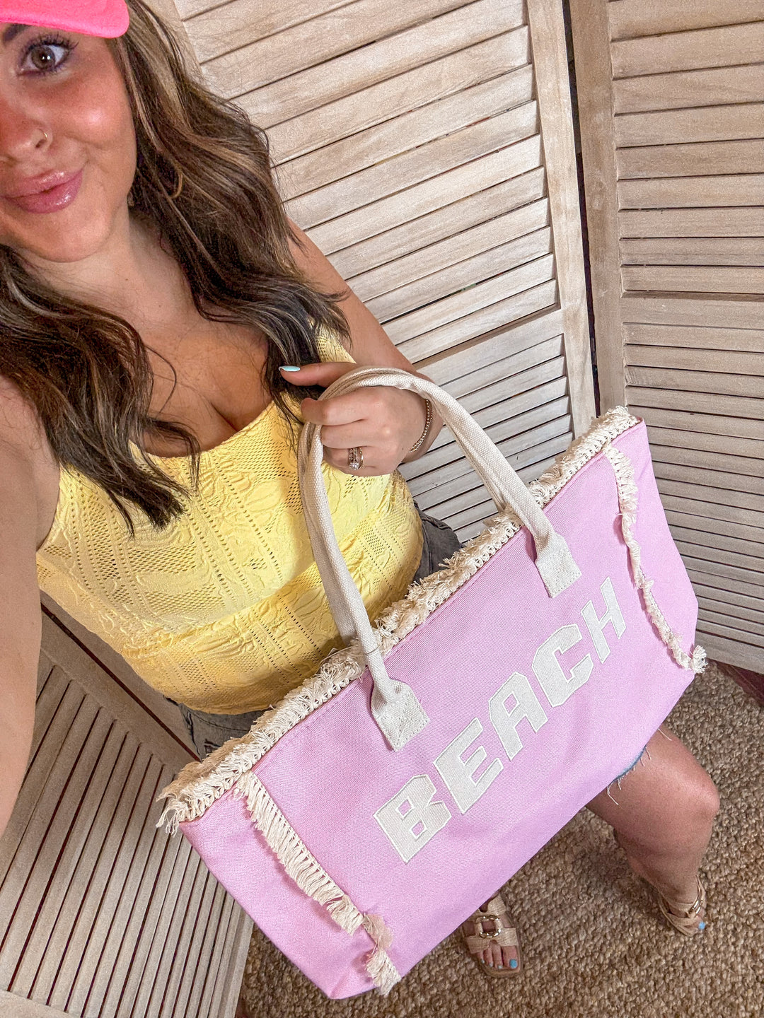 Large Canvas BEACH Tote