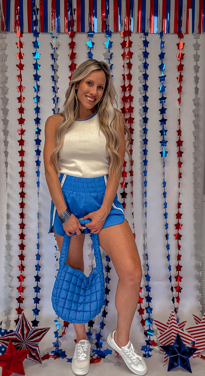 Travel Plans Puffer Bag Large