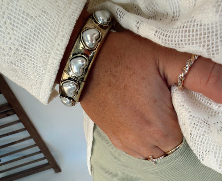Forever Yours Heart Bracelet
- Pearl
