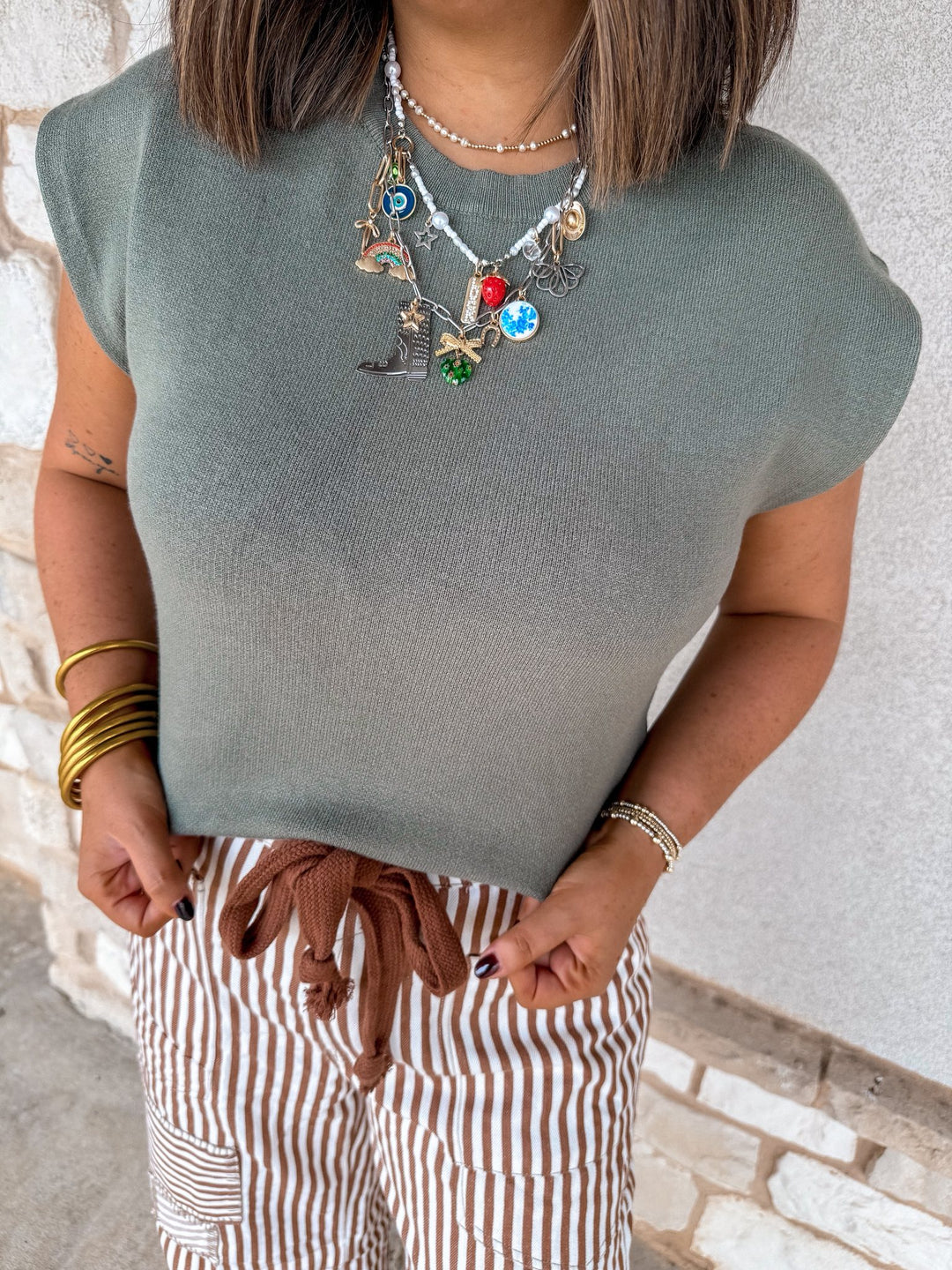 Olive You A lot Knit Sweater