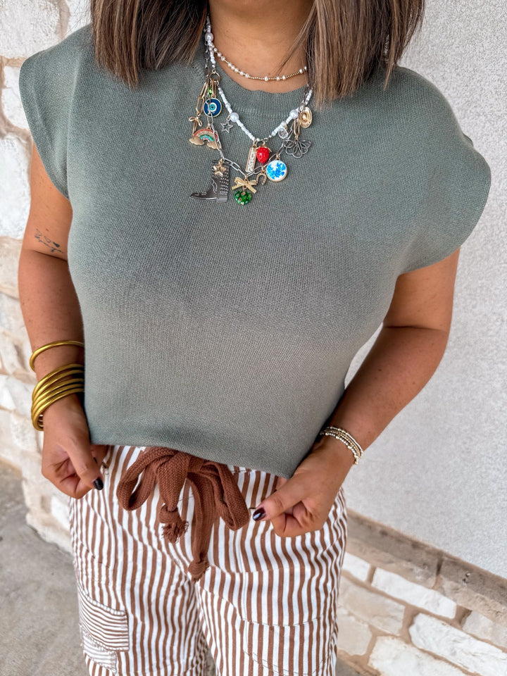 Olive You A lot Knit Sweater