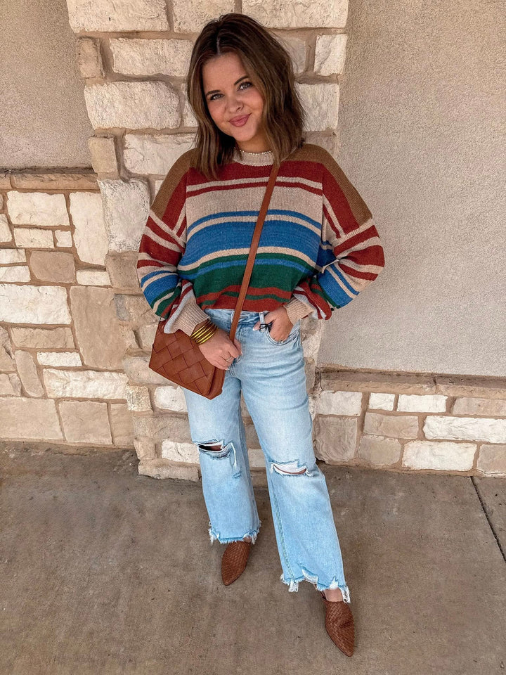 Vermont Bound Striped Sweater