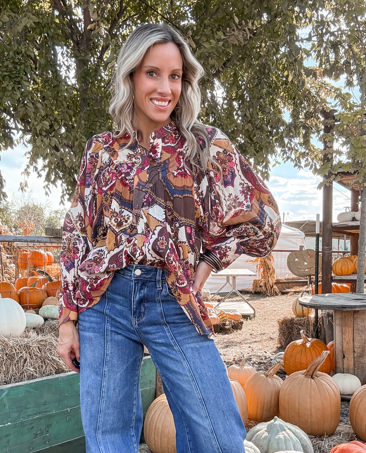 Fall Fashion Printed Top