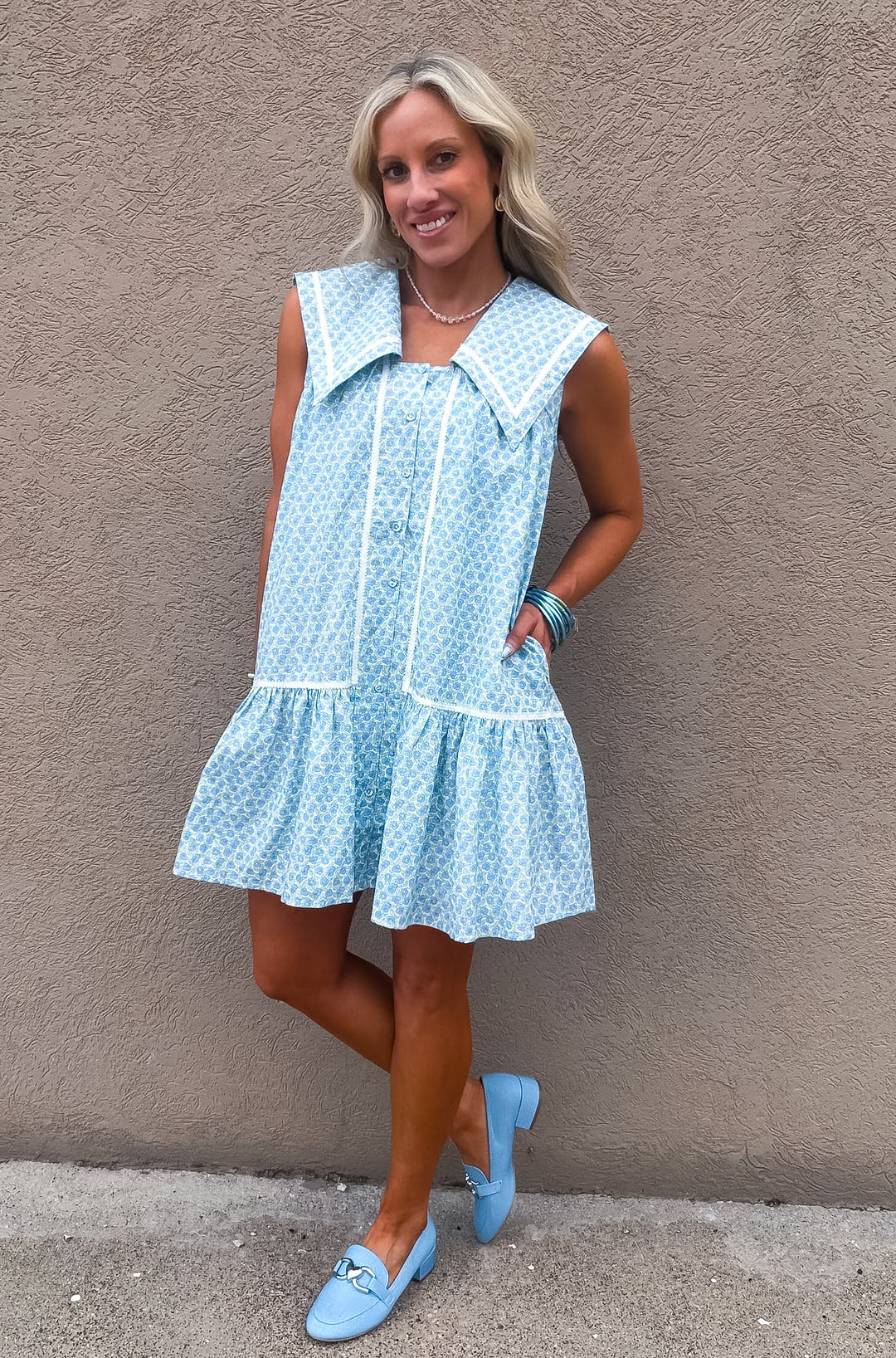 Cambridge Mimosas Collared Floral Dress