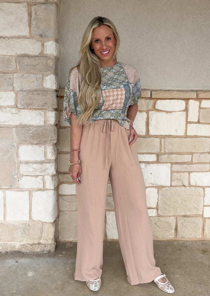 Soft Spoken Patchwork Top