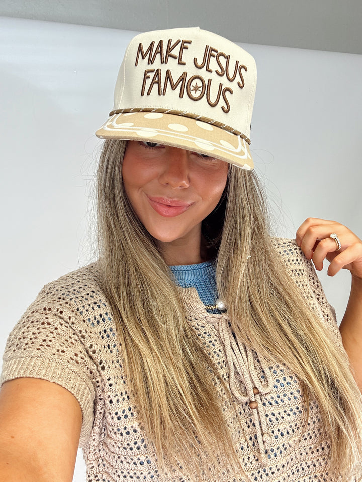 Make Jesus Famous Polka Hat