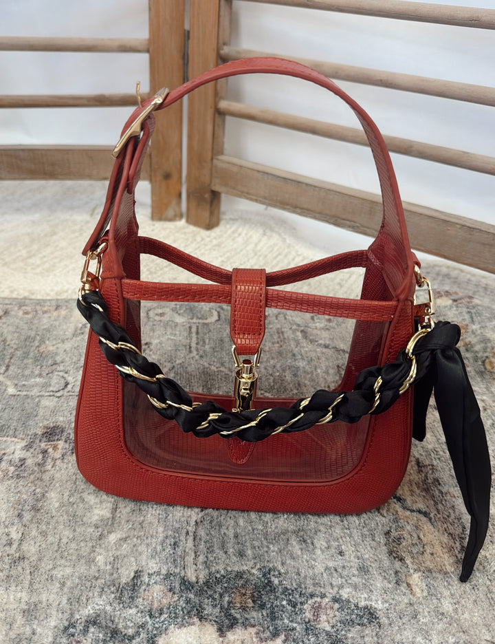 Luxe Lock Bag - Red