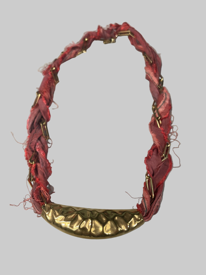 Brick Red Scarlet Twist Collar