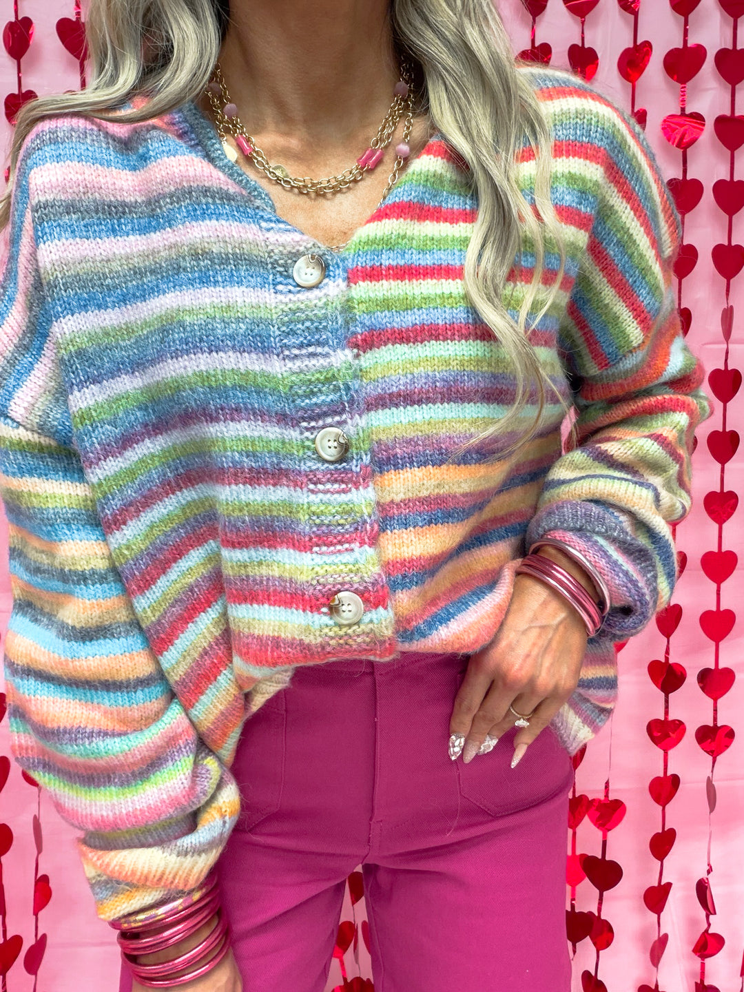 The Candy Stripe Dream Cardigan
