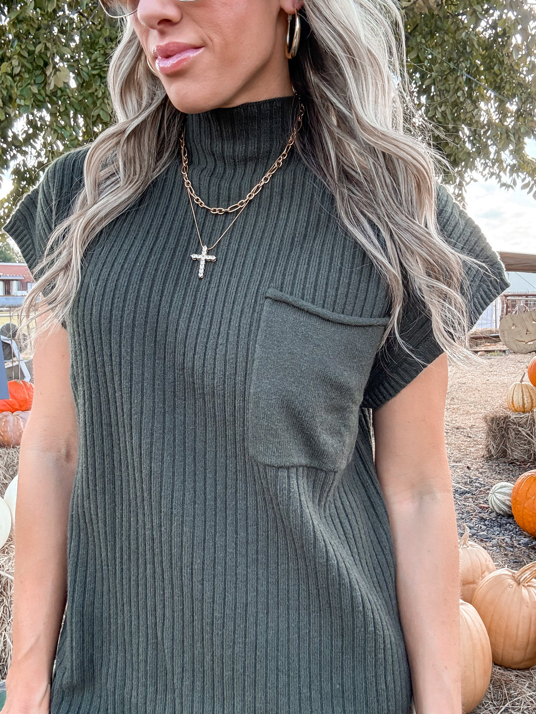 Whispering Pines Sweater Dress
