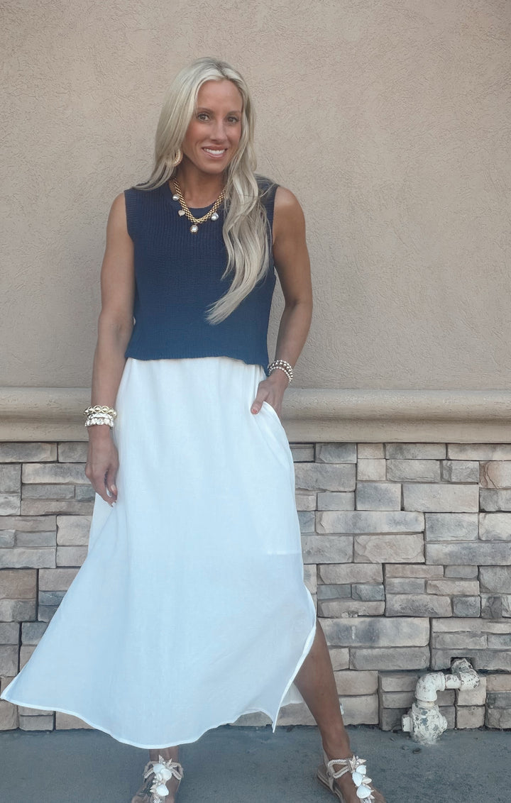 Layered Ease Midi Dress