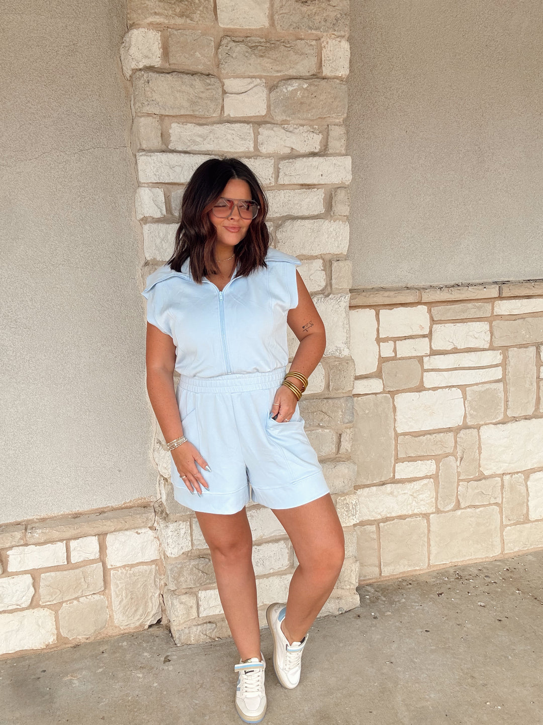 Cool Girl Zip Romper