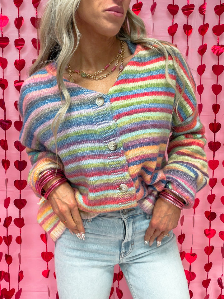The Candy Stripe Dream Cardigan