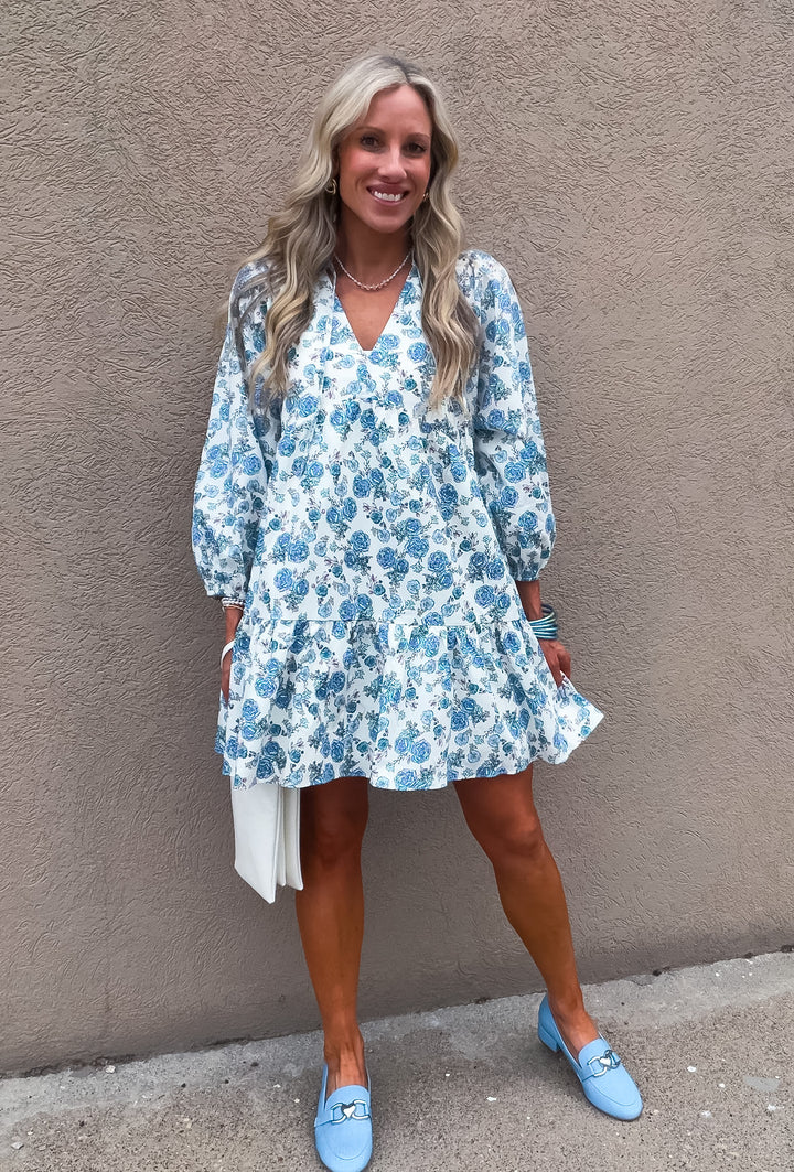 Petals and Pinot Floral Mini Dress
